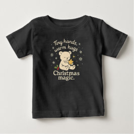 Mãos Pequenas, Abraços Quentes, Camiseta de Bebê M