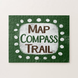 Map Compass Trail Quebra-cabeça