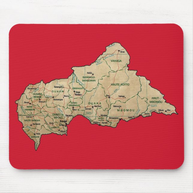 Map Mousepad Centrafrique (Frente)