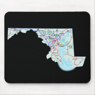 Map Mousepad de Maryland