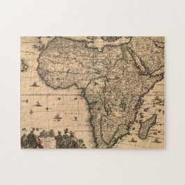 Mapa 1688 de Velho Mundo do jogo do quebra-cabeça