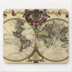 Mapa 1720 de Velho Mundo Mousepad