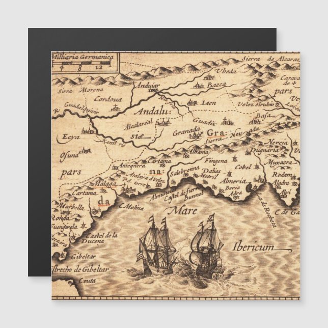 Mapa antigo antigo inspirado (3) (Frente/Verso)