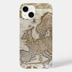 Mapa antigo da Europa por Willem Jansz Blaeu, c161