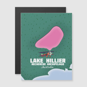 Mapa australiano do lago Hillier.