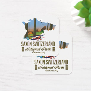 Mapa da Alemanha do Parque Nacional da Suiça Saxo