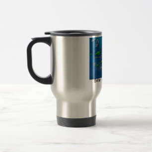 MAPA da caneca de British Virgin Islands