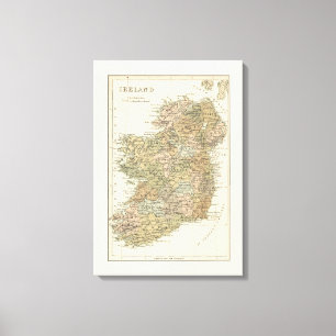Mapa da Canvas da Irlanda 1862