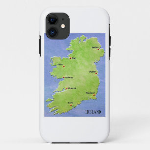 Mapa da capas de iphone da Irlanda