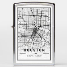 Mapa da Cidade Viagem de Houston Texas EUA