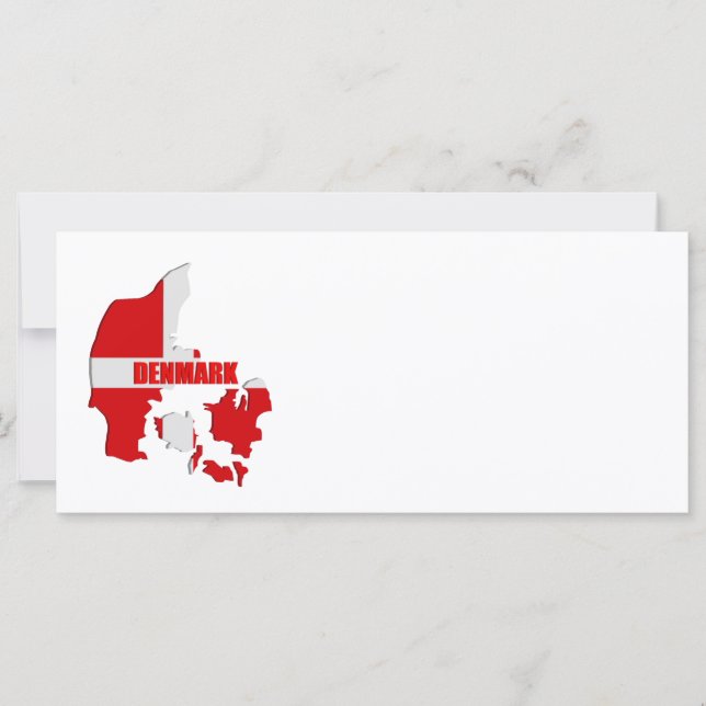 Mapa da Dinamarca (Frente)