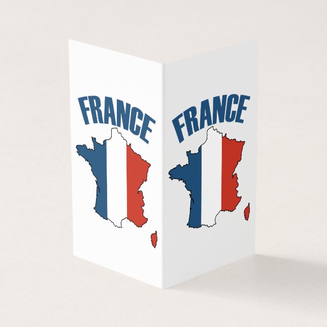 Mapa da França - Bandeira Francesa (Exterior)