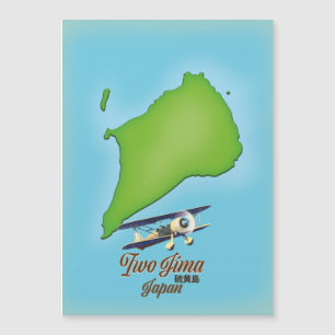 Mapa da ilha Iwo Jima Japão