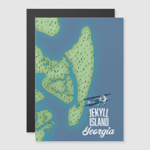 Mapa da Ilha Jekyll Geórgia EUA