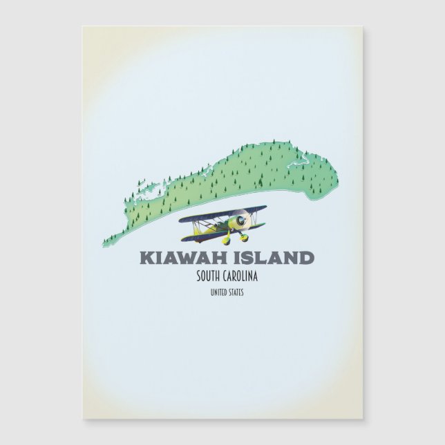 Mapa da Ilha Kiawah Carolina do Sul EUA (Frente)