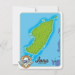 Mapa da Iona Escócia