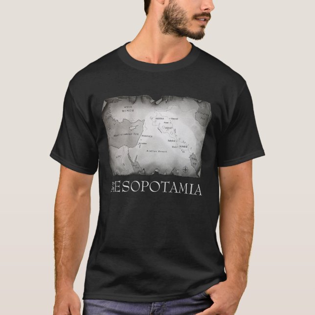 MAPA DA MESOPOTAMIA - Camisa Básica (Frente)