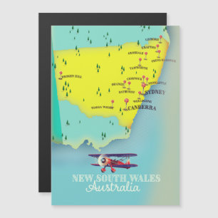 Mapa da Nova Gales do Sul Austrália
