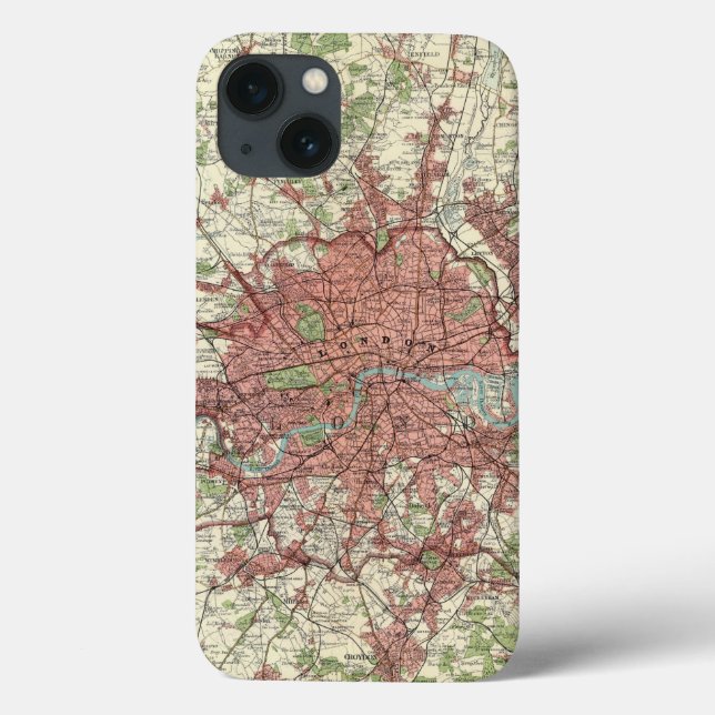 Mapa da região de Londres (Verso)