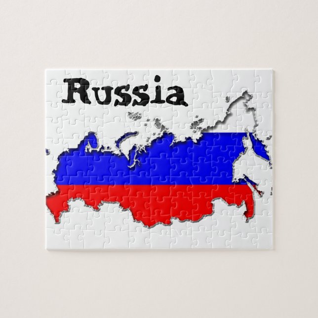 Mapa da Rússia - Quebra-cabeça (Horizontal)