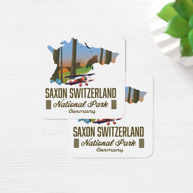 Mapa da Saxon Suiça National Park Alemanha (Mesa)