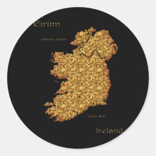 Mapa da série da etiqueta de IRELAND