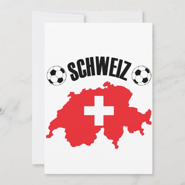 Mapa da Suiça do Futebol Schweiz (Frente)