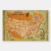 Mapa das tribos indígenas nativas