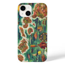 Mapa de 1950 da pintura a óleo de Joseph Feher no