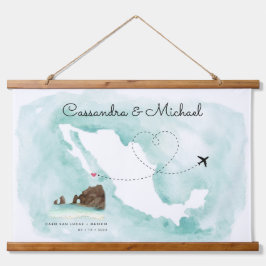 Mapa de Aquarela do México | Cabo | Casamento de D