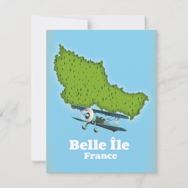 Mapa de Belle Île France (Frente)