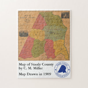 Mapa de C. M. Miller - Quebra-cabeça