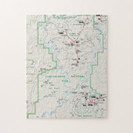 Mapa de Canyonlands (Utah) quebra-cabeça