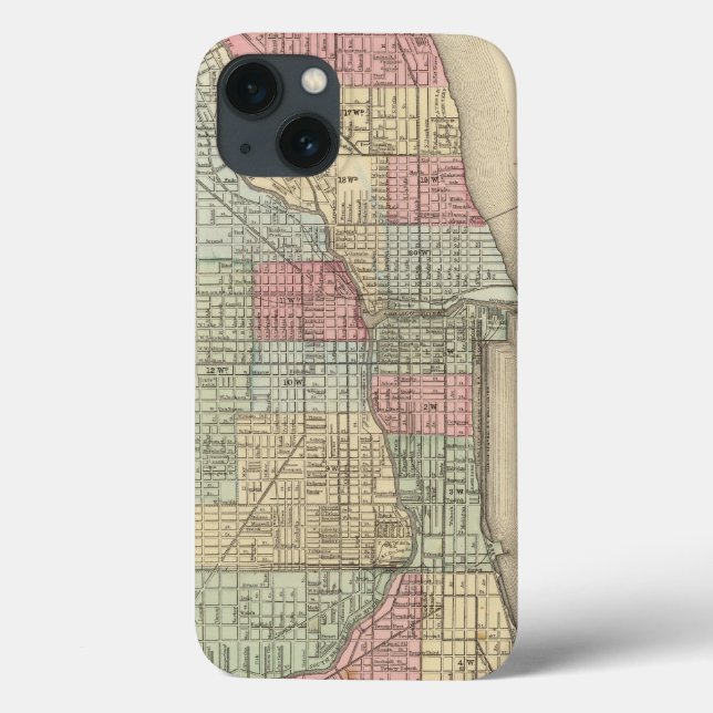 Mapa de Chicago por Mitchell (Verso)