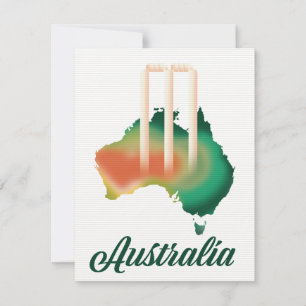 Mapa de críquete da Austrália.