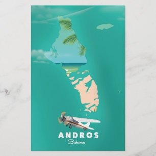 Mapa de férias de Andros Bahamas.