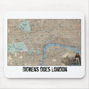 Mapa de Londres de Dickens Mousepad