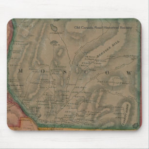 Mapa de Moscovo, Maine 1860 - Mousepad