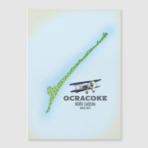 Mapa de Ocracoke Carolina do Norte EUA