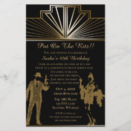 Mapa de Orçamento 20 garotas de flapper convidando