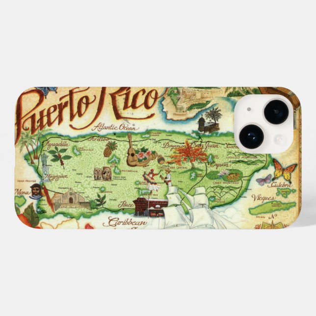 Mapa de Porto Rico (Verso (horizontal))