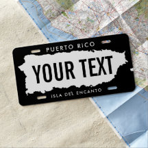 Mapa de Porto Rico Personalizado