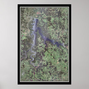 Mapa de Poster por Satélite do Stockton Lake Misso