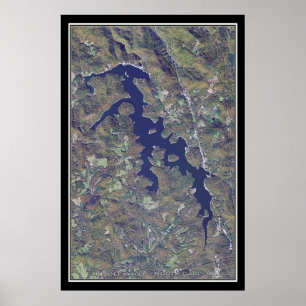 Mapa de Poster por Satélite para o Lago Glenville