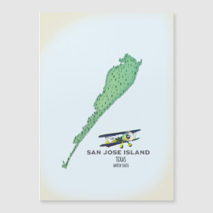 Mapa de San José Island Texas USA