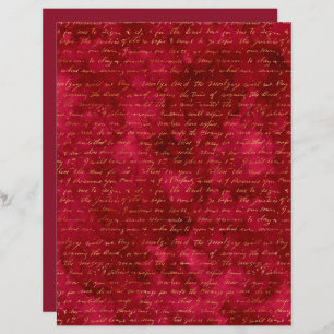 Mapa de Scrapbook de Textura Dourada Burgundy