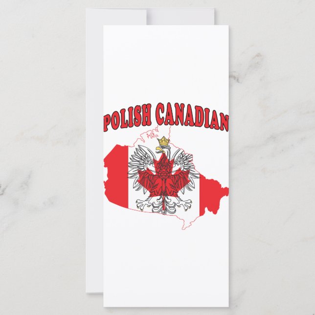 Mapa de Sinalizador do Canadá Polonês (Frente)