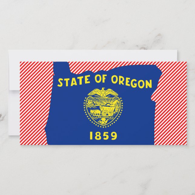 Mapa de Sinalizador do Oregon (Frente)
