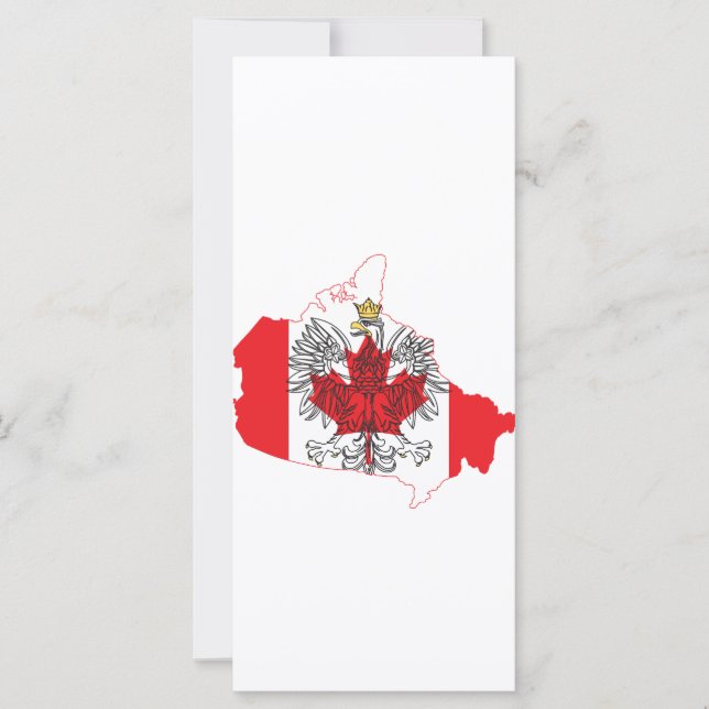 Mapa de Sinalizador do Polônia Canadá (Frente)