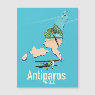 Mapa de viagem Antiparos Grécia